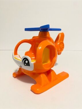 Little People Orange Helicopter Plane Car Vehicle Fisher Price Toy 4/$20 🛑